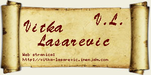 Vitka Lašarević vizit kartica